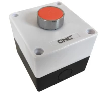 Придбати - розетку и выключатель  Пост одномісний CNC LAY5/1 Стоп IP54 червоний (Б00030682)