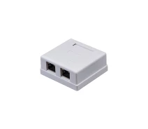 Придбати - розетку и выключатель  Комп'ютерна розетка RJ45 x2 STP 5e Kingda (KD-WP6037-C5e)