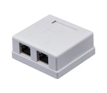 Придбати - розетку и выключатель  Комп'ютерна розетка RJ45 x2 STP 5e Kingda (KD-WP6037-C5e) (386772-01-KOLIDER)