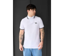 Придбати - чоловіче поло  Бавовняне поло білого кольору Staff white logo (p30-1898-XXL)