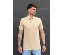 Придбати - чоловіче поло  Однотонне поло для чоловіків Staff beige logo (p30-1899-XL)