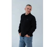 Придбати - чоловіче поло  Поло чоловіче з довгим рукавом Armani Exchange AX-23006 Black 2XL