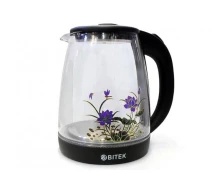 Придбати - електрочайник  Електрочайник Bitek Kettle BT-3111 2400W 1.8 л Чорний