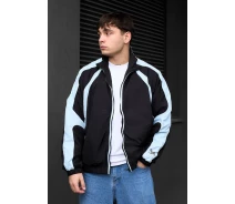 Придбати - чоловічу куртку  Молодіжна чоловіча вітровка Staff tepy black & light blue (p101-0496-S)