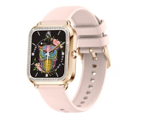 Придбати - смарт-годинник  Смарт-годинник жіночий Lige SML8 шкіряний + силіконовий ремінці Pink (17798)