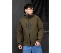 Придбати - куртку мужскую  Демісезонна куртка soft shell Staff nexu dark khaki logo (p101-0523-XS)