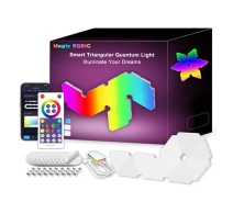 Придбати - настінний світильник  Настінний світильник Smart Triangular Quantum Light SAL-012B Bluetooth USB interface with app 10pcs