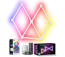 Придбати - настінний світильник  Модульний настінний світильник LED RGB 5V SAL-014B 9pcs Bluetooth USB with app White (70801)
