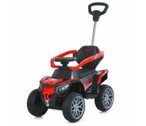 Придбати - дитячий електромобіль  Дитячий електричний квадроцикл Bambi Racer M 6126EBLR-3, толокар + батьківська ручка, 6V/500mA, червоний