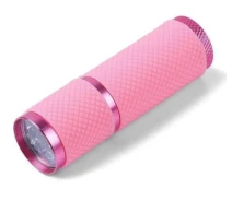Придбати - лампу для манікюру  УФ ліхтарик для сушіння гель лаку нігтів для манікюру та педикюру на батарейках Рожевий (12283)