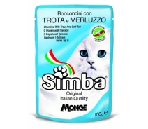 Придбати - корм для кота  Вологий корм для кішок Simba Cat Wet форель та тріска 100 г (8009470009362) - Оригінал! (523835-01-KOLIDER)