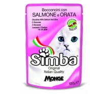 Придбати - корм для кота  Вологий корм для кішок Simba Cat Wet лосось та дори 100 г (8009470009379) - Оригінал! (523833-01-KOLIDER)