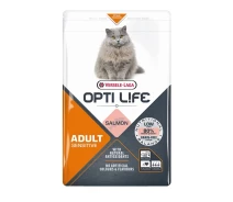 Придбати - корм для кота  Сухий беззерновий корм Versele-Laga Opti Life Sensitive для кішок з чутливим травленням, лосось 2.5 кг (413197)