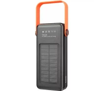 Придбати - універсальну мобільну батарею  Портативна батарея Power Bank із сонячною панеллю Hoco DB33 Plus Rising 22.5W+PD20W Sun Solar 30.000mAh Black