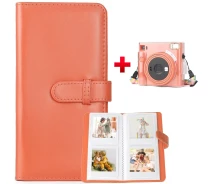 Придбати - фотоальбом  Фотоальбом помаранчевий для Fujifilm Instax Square на 80 фото + Чохол Fujifilm Instax Square SQ1 Прозорий В Подарунок (album_sq80+CaseTransp_2)