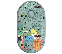 Придбати - мишку для ноутбука  Миша комп'ютерна 2E MF300 PETS: DOGS Silent бездротова 1600dpi Зелений (2E-MF300WPETSGN)