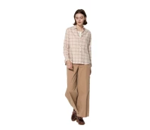Придбати - жіночу сорочку  Жіноча сорочка Uniqlo в клітинку 1159829219 (Бежевий L) (art130682)