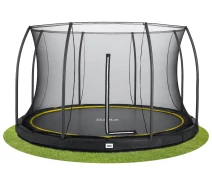 Придбати - батут  Батут для дому Salta Comfort Edition Ground з захисною сіткою, круглий 427см, максимальна вага 150кг Чорний (5398A)