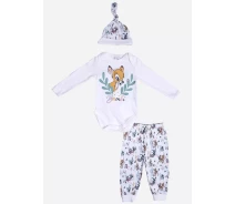 Придбати - комплект для малюків  Комплект Бембі Disney 62-68 см (3-6 міс) BA18528 Білий 8691109932501