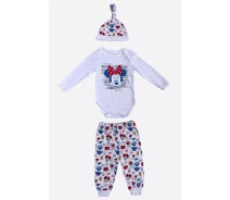 Придбати - комплект для малюків  Комплект Mickey Mouse Disney 74-80 см (9-12 міс) MN18364 Білий 8691109924469