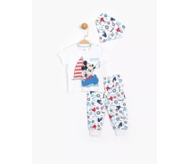 Придбати - комплект для малюків  Комплект (футболка, штани, бандана) Mickey Mouse Disney 18-24 міс (86-92 см) білий MC15473