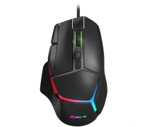 Придбати - мишку для ноутбука  Мишка провідна комп'ютерна XTRIKE ME GM-415 8000dpi 9 кнопок RGB Black (GM-415)