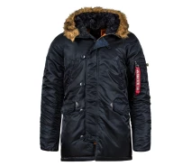 Придбати - куртку мужскую  Куртка N-3B Slim Fit MJN31210C1-R.blue.O ALPHA INDUSTRIES XS Темно-синій