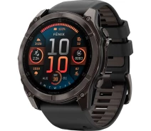Придбати - смарт-годинник  Смарт-годинник Garmin Fenix 8 AMOLED Sapphire 51mm Carbon Gray DLC Titanium with Black/Pebble Gray Silicone Band (010-02905-20/21/63) [115087]
