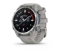 Придбати - смарт-годинник  Смарт-годинник Garmin Descent Mk3 43 mm Stainless Steel with Fog Gray Silicone Band (010-02753-04/03)