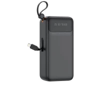 Придбати - універсальну мобільну батарею  УМБ XO PR280 30000 mAh, 4xUSB-А порти, USB-C/Lightning/microUSB/USB-A коннектори Black ()