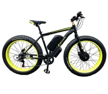 Придбати - електровелосипед  Електрофетбайк передньопривідний E-MOTION FATBIKE GT 48V 16AH 750W FRONT чорно-жовтий (E-EL-FAT-GT-FRONT-Y)