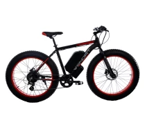 Придбати - електровелосипед  Електровелосипед Fatbike Wendat 48v 24Ah 1000W з гідравлічними гальмами чорно-червоний (EVFWCK)