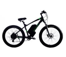 Придбати - електровелосипед  Електровелосипед WENDAT MTB 3" 27,5" 48V 16Ah 750W гідравлічні томози/рама 19 чорно-зелений (WENDAT MTB 3)