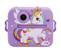 Придбати - фотоапарат  Дитяча фотокамера моментального друку rainbow purple (62568)