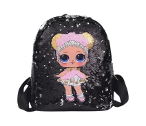 Придбати - рюкзак  Рюкзак з паєтками і лялькою Mini The black (33434-BR-1353)