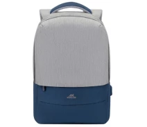 Придбати - рюкзак  Рюкзак для ноутбука RivaCase 15.6" 7562 Anti-theft, water-repellent, Grey / Dark Blue (7562Grey/DarkBlue)