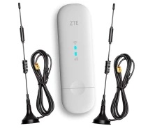 Придбати - 3G/4G модем  Посилений та компактний 4G Wi-Fi комплект (Модем ZTE + 2 Антени 15ДБ)