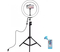 Придбати - кільцеве світло  Кільцеве світло зі стійкою Puluz PKT3043 RGB Ring Light 26см (15W) 