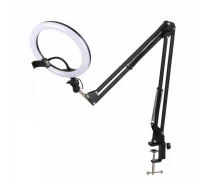 Придбати - кільцеве світло  Кільцева Лампа 30 см Пантограф 80 см Утримувач телефону Кільцеве світло Селфі лампа (SL30х80)