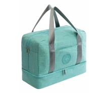 Придбати - валізу і дорожню сумку  Сумка дорожня компактна несесер тревел кейс для подорожей поїздок 39х30х18 см Nobrand (473285-Prob) Бірюзова