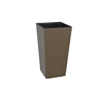 Придбати - горшок для цветов   Вазон Plastkon Elise матовий сіро-коричневий 4,9л