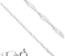 Придбати - ланцюжок  Ланцюжок плетіння сингапур Maxi Silver 7996 SE, розмір 50см