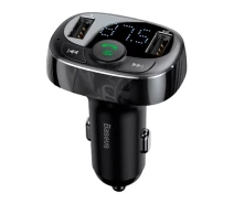 Придбати - FM трансмиттер  Автомобільний FM-модулятор Bluetooth 4.2 Handsfree 2x USB Baseus S-09A