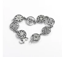 Придбати - браслет  Браслет з оберегами Maxi Silver 8631 SE, розмір 18,5-21,5см