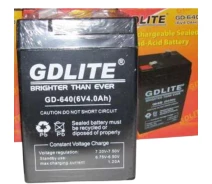 Придбати - батарейку та аккумулятор  Свинцевий кислотний акумулятор 6В, 4Ач, GDLiting GD640 / Акумулятор для безперебійного живлення пристроїв (234565376)