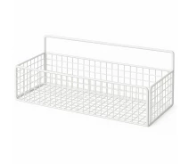 Придбати - вешалку  Біла металева полиця на стіну Stenson M50248 розміри 37×13.5×16 см