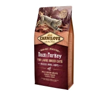 Придбати - корм для кота  Carnilove Корм ​​для кішок великих порід Carnilove Large Breed Duck & Turkey 6 кг.