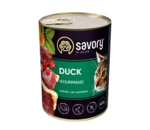 Придбати - корм для кота  Savory Вологий корм для кішок Savory Cat Can Adult 400 г, з качкою