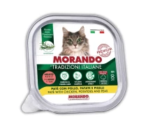 Придбати - корм для кота  Вологий корм для котів з куркою Morando Tradizioni, 100 гр