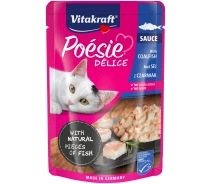 Придбати - корм для кота  Вологий корм з рибою для котів Vitakraft Poesie Delice Coalfish, 85 гр